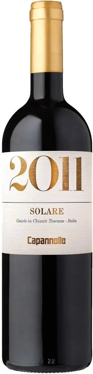 Вино Capannelle Solare Vino da Tavola di Toscana Rosso IGT Sangiovese, 2011, 0.75 л