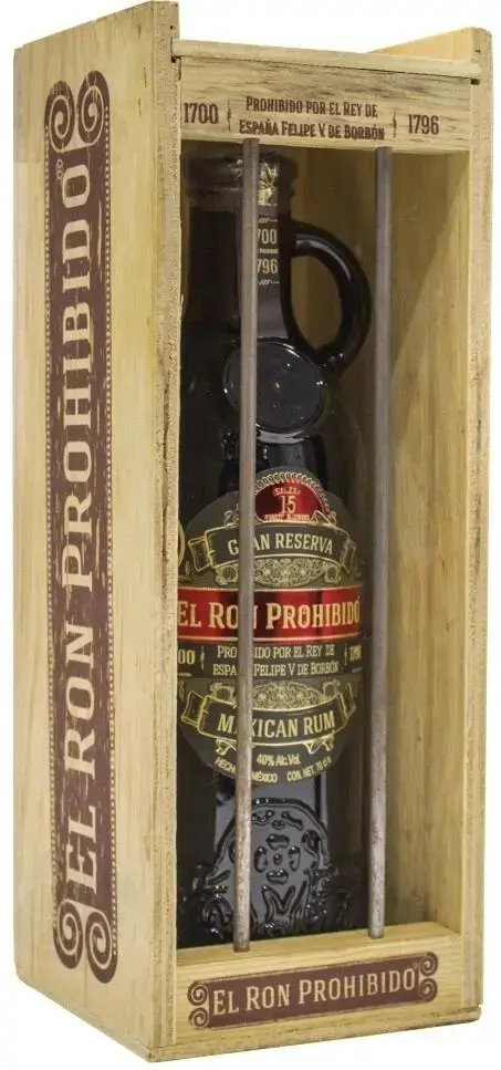 Ром El Ron Prohibido Gran Reserva 15 Years, wooden box, 0.7 л