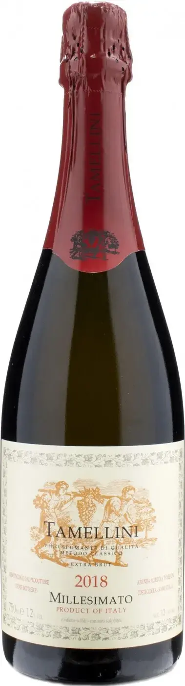 Игристое вино вино Tamellini Millesimato Extra Brut, 2018, 0.75 л