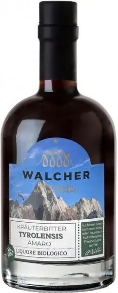 Ликер Walcher Tyrolensis Krauterbitter Amaro Biologico, 0.5 л