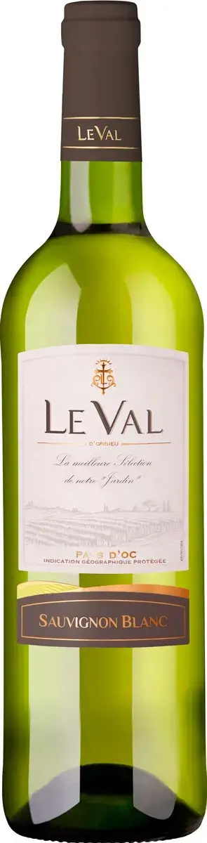 Вино Le Val Sauvignon Blanc Pays d'Oc IGP 0.75 л