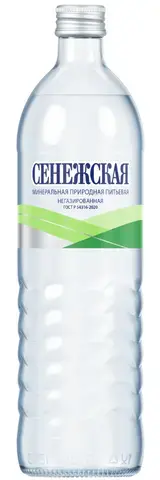  минеральная Сенежская негазированная, в стеклянной бутылке, 0.75 л