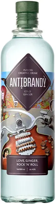 Бренди Antibrandy Love Ginger Rock'n'Roll, 0.5 л