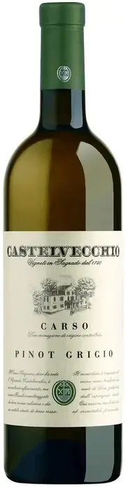 Вино Castelvecchio Pinot Grigio, Carso DOC, 2022, 0.75 л