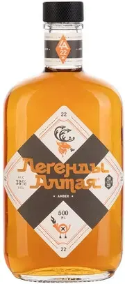 Ликер Легенды Алтая Янтарная настойка горькая, 0.5 л