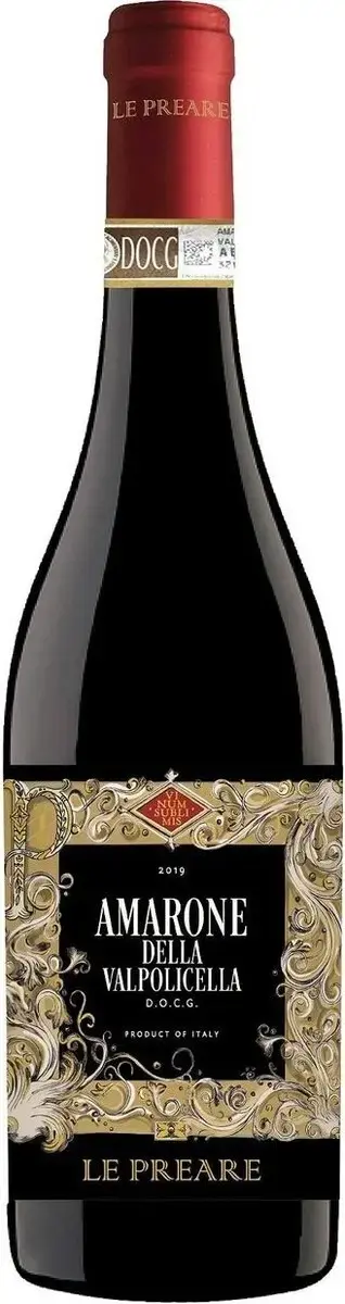 Вино Cantina di Negrar Le Preare Amarone della Valpolicella DOCG, 2020, 0.75 л