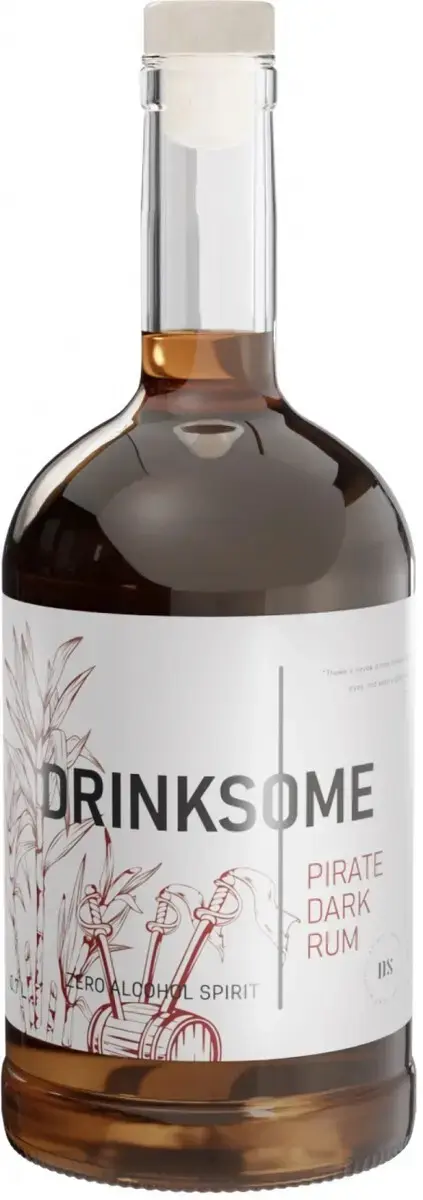 Ром Drinksome Pirate Dark Rum Zero Alcohol, 0.7 л