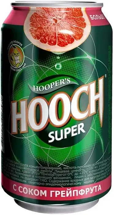 Коктейль Hooper's Hooch Super Grapefruit, in can, 0.33 л
