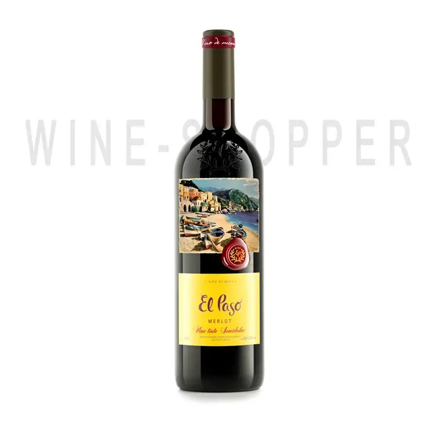 Вино El Paso Merlot полусладкое 0.75 л
