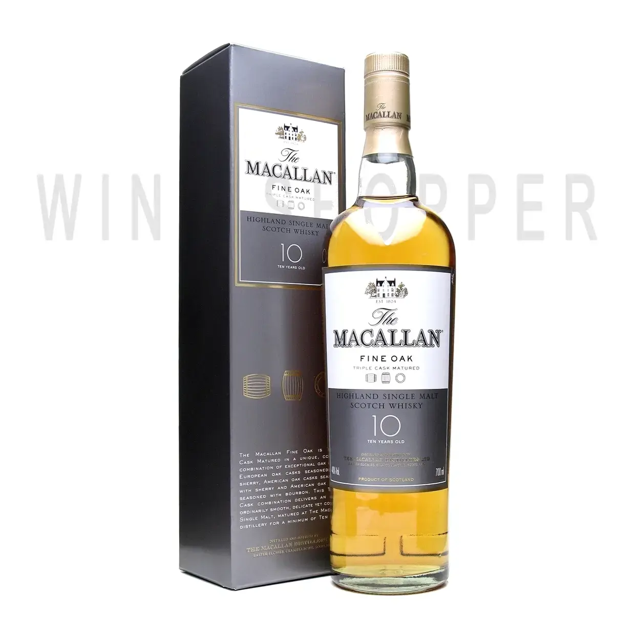 Виски Macallan Fine Oak 10 years old, gift box 0.7 л