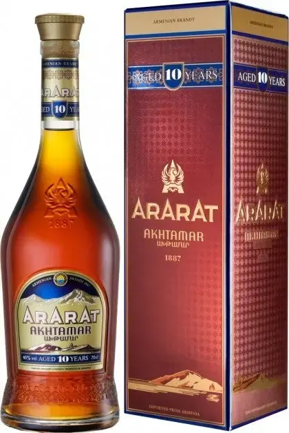 Коньяк Арарат Ахтамар 10-летний, в подарочной упаковке, 0.7 л
