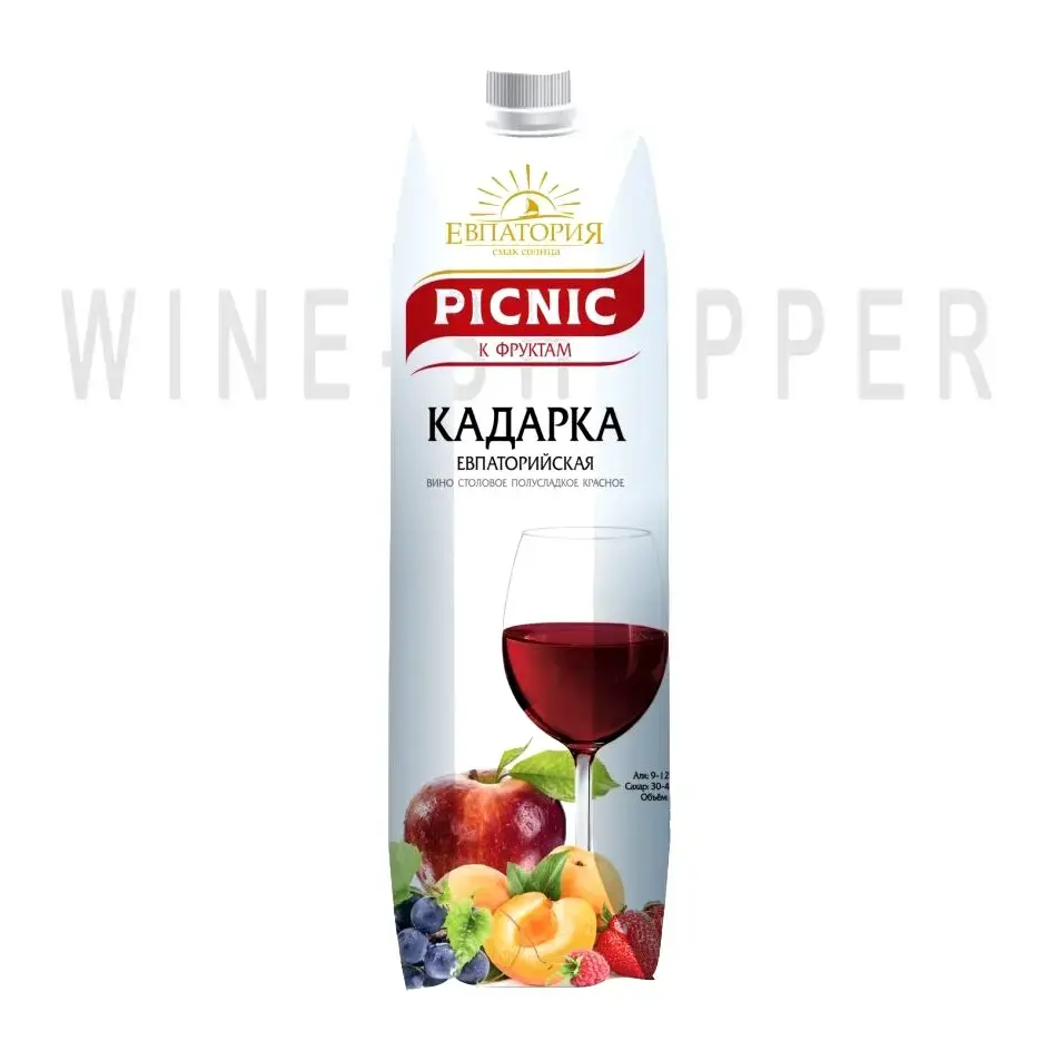 Вино Picnic Kadarka Evpatoriyskaya Tetra Pak 1 л
