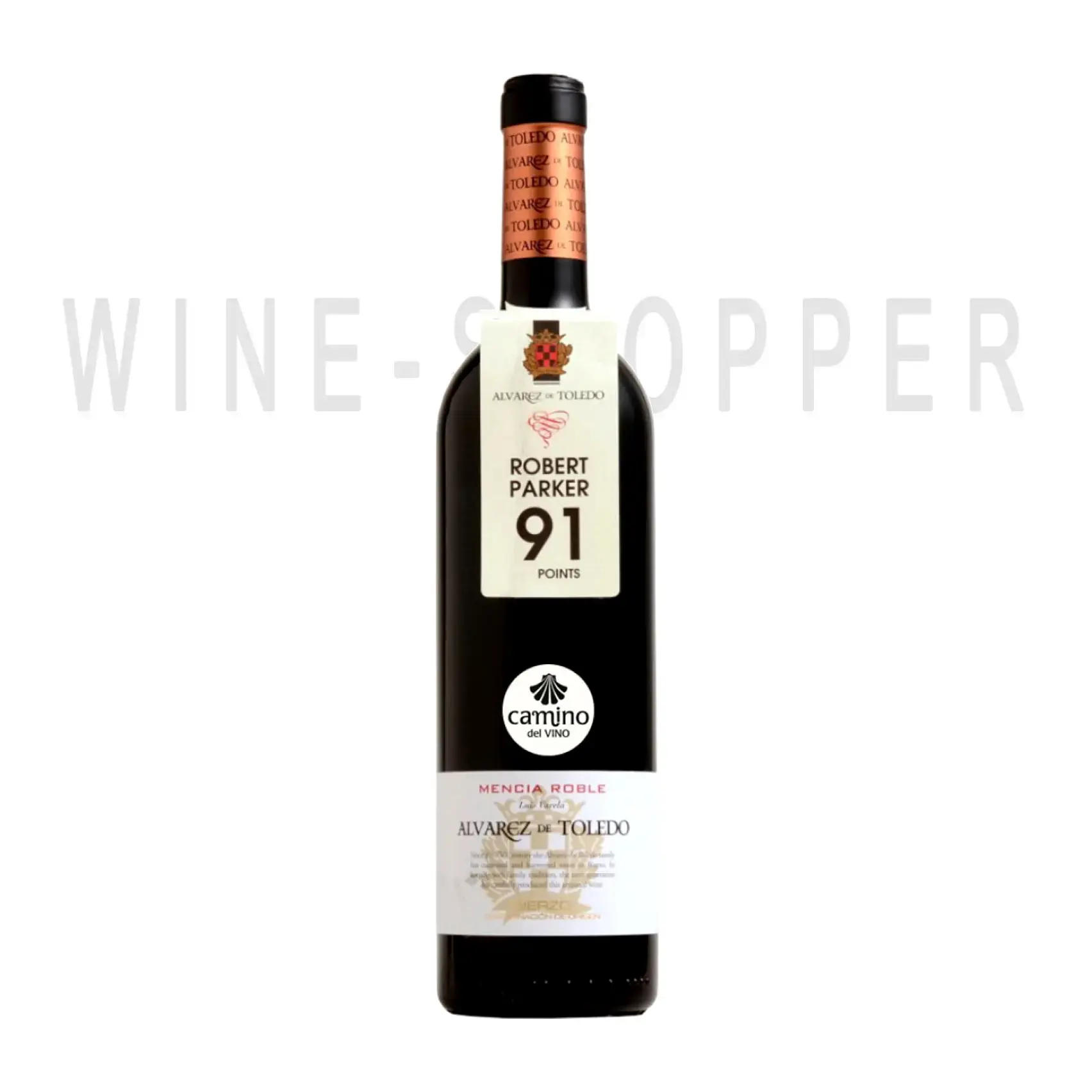 Вино Camino del Vino Alvarez de Toledo Bierzo Mencia Roble 2009 0.75 л