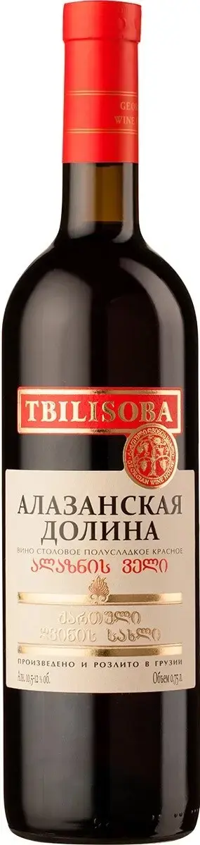 Вино Georgian Wine House Tbilisoba Alazani Valley Red, 0.75 л