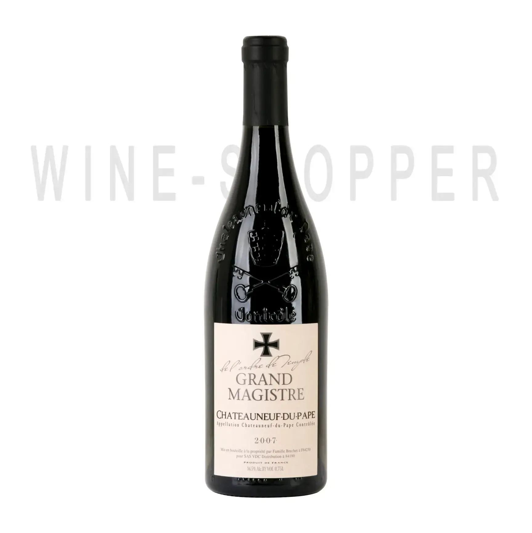 Вино Chateauneuf du Pape Grand Magistre de l‘Ordre du Temple 2007 0.75 л