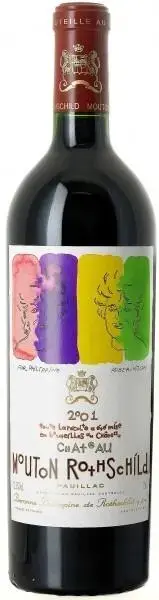 Вино Chateau Mouton Rothschild Pauillac AOC Premier Grand Cru Classe, 2001, 0.75 л