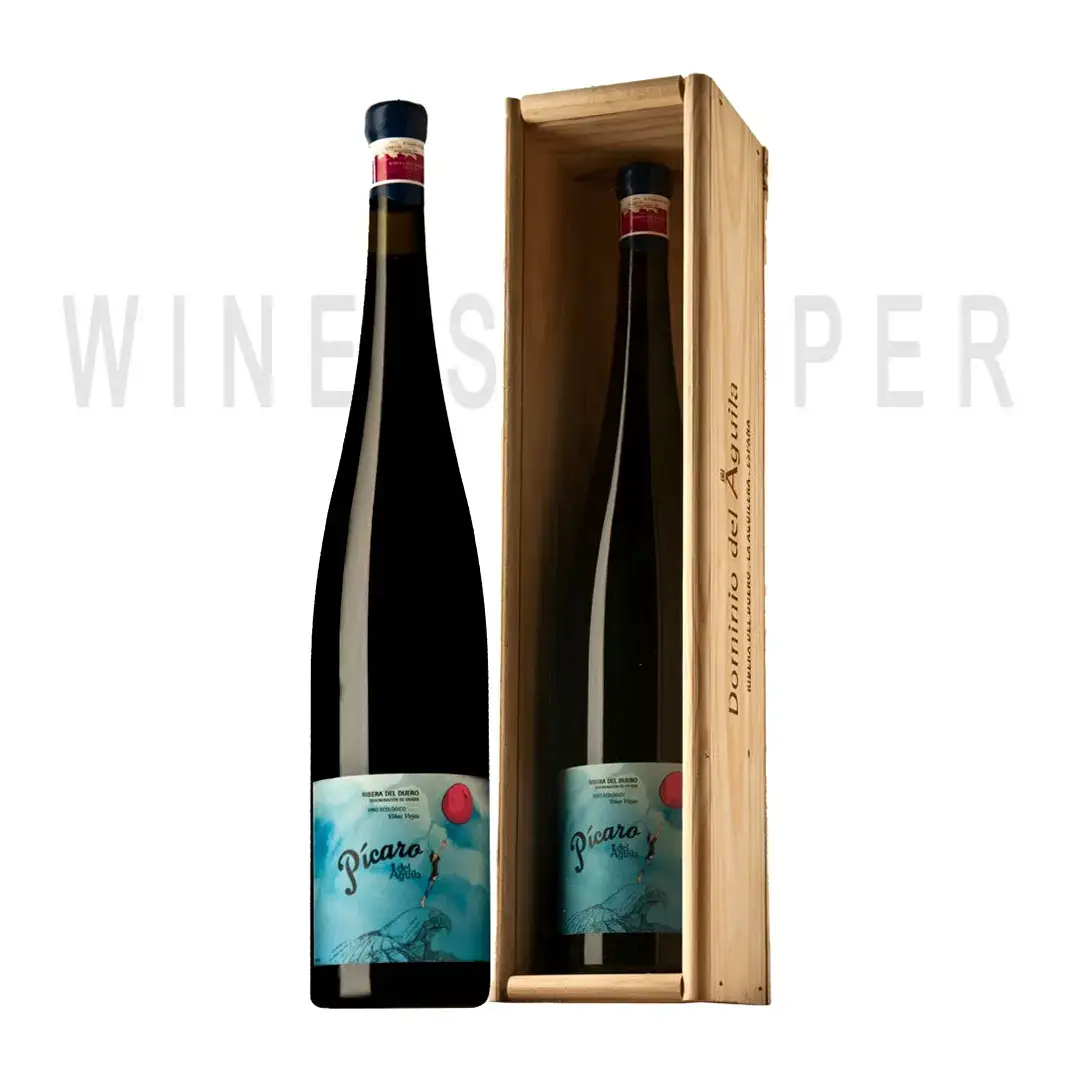 Вино Picaro del Aguila Ribera del Duero DO wooden box 2016 1.5 л