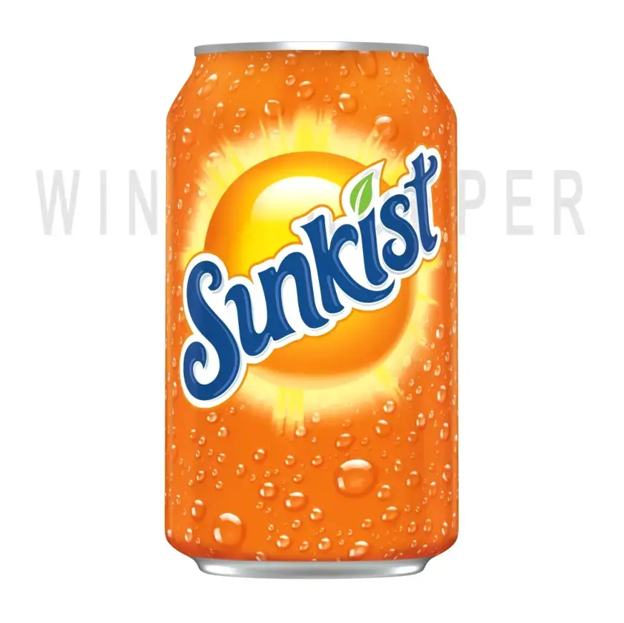 Sunkist Orange aluminum can 0.355 л