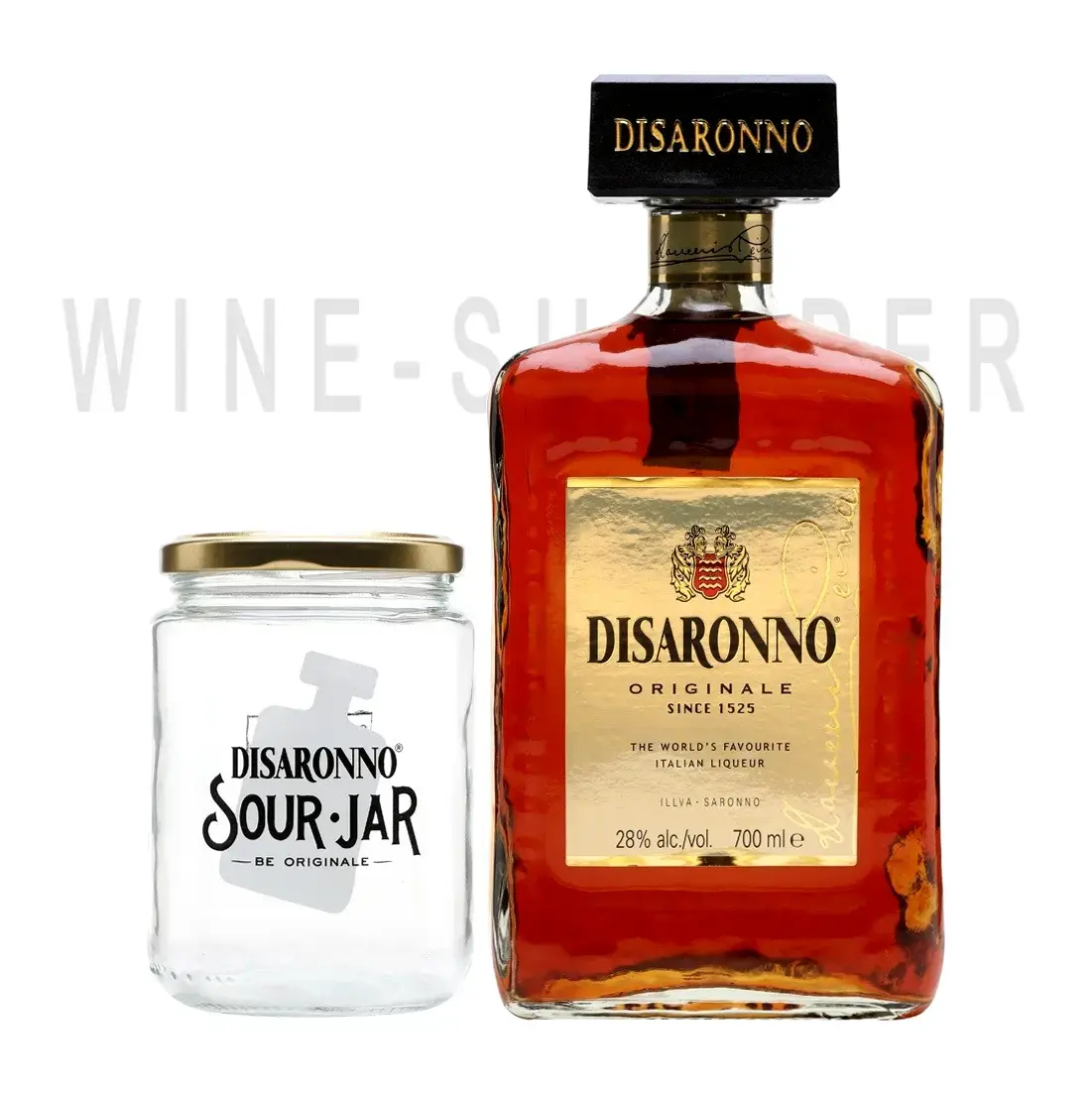 Ликер Disaronno Originale with Sour Jar 0.7 л