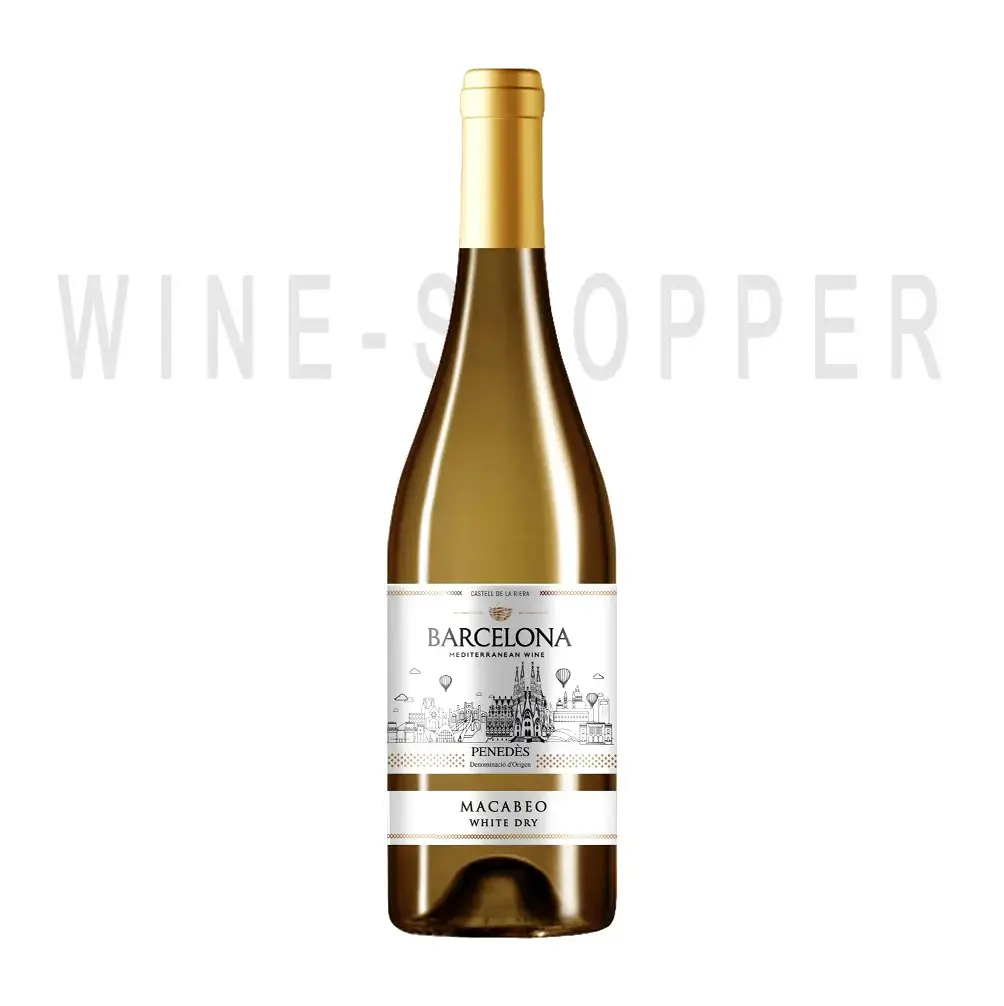 Вино Barcelona Mediterranean Wine, Macabeo, Penedes DO 0.75 л