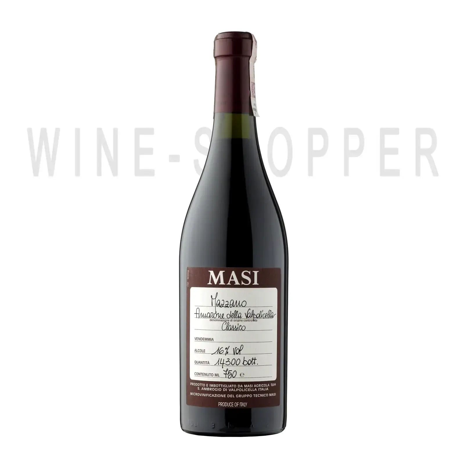 Вино Masi, Mazzano, Amarone della Valpolicella Classico DOC 2007 0.75 л