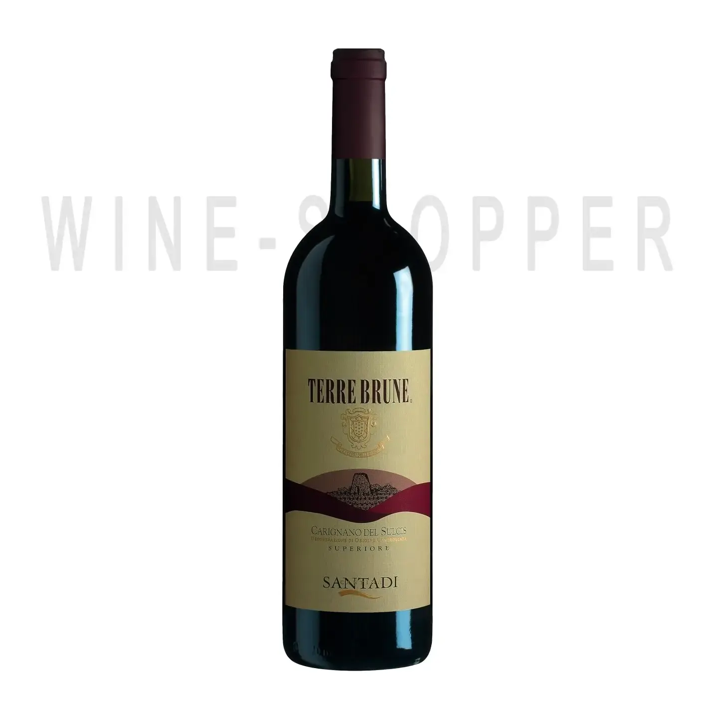 Вино Terre Brune, Carignano del Sulcis DOC Superiore 2015 0.75 л