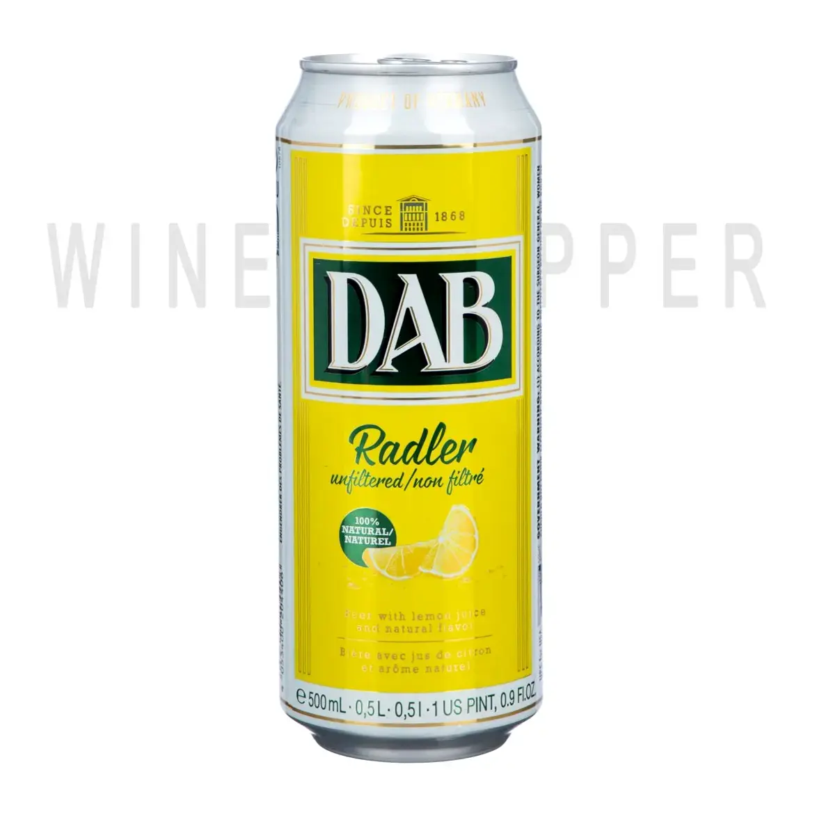 Пиво DAB Radler, in can 0.5 л