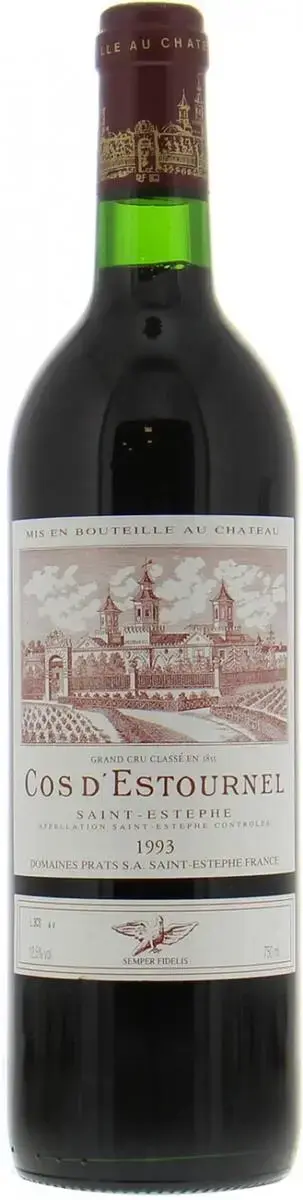 Вино Chateau Cos d'Estournel, Saint-Estephe AOC 2-er Grand Cru Classe, 1993, 0.75 л