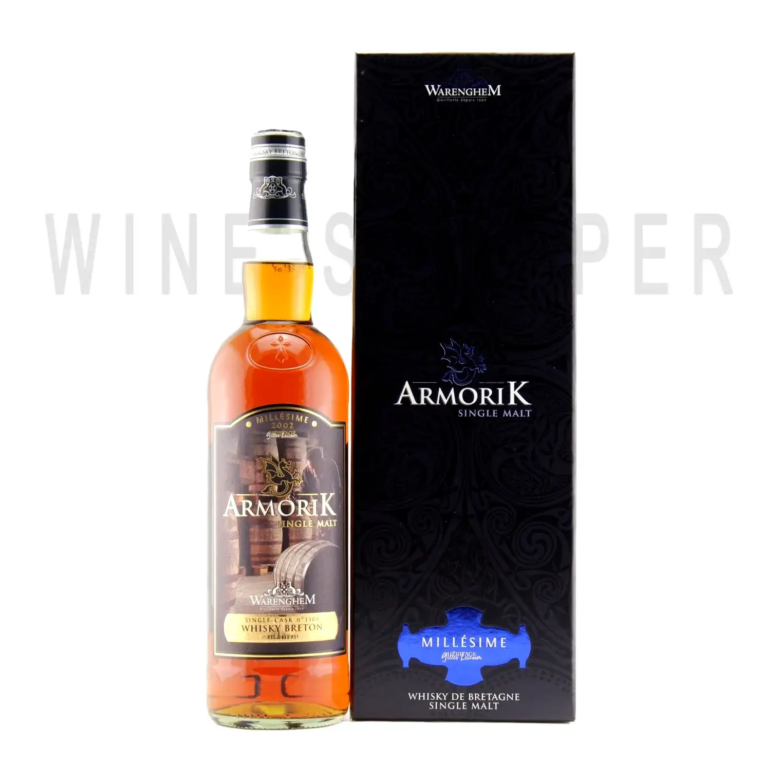 Виски Armorik Millesime (56,3%), 2002, gift box 0.7 л