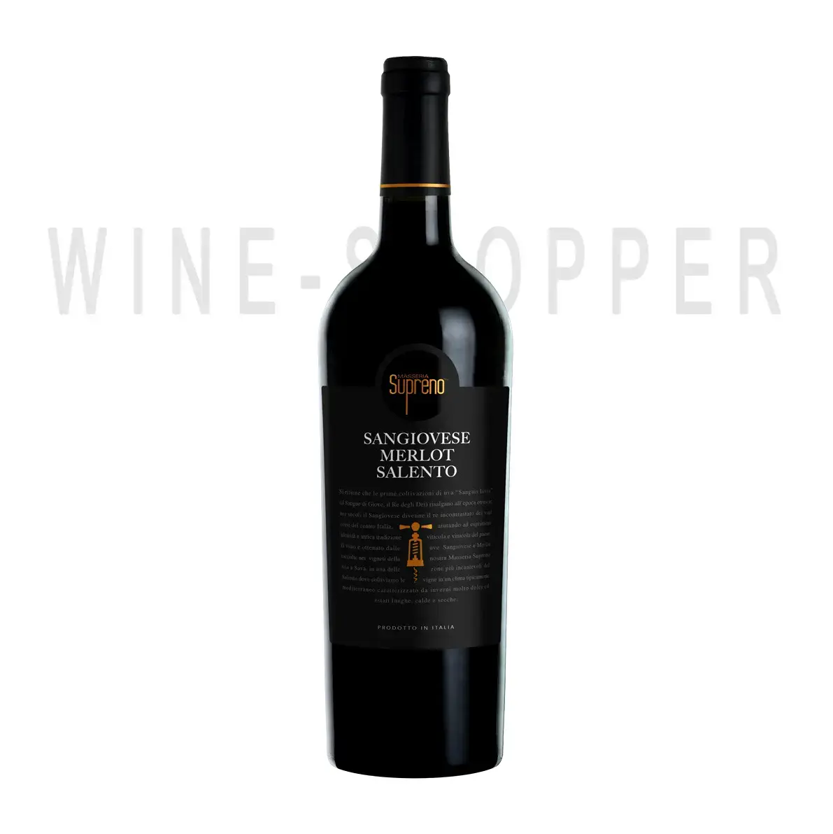 Вино Masseria Supreno Sangiovese-Merlot, Salento IGT 2017 0.75 л