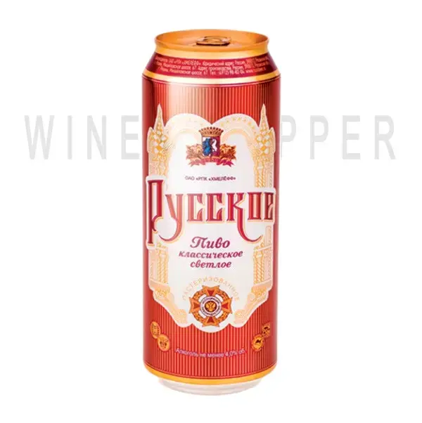 Пиво Хмелёфф, Русское Классическое, в жестяной банке 0.45 л