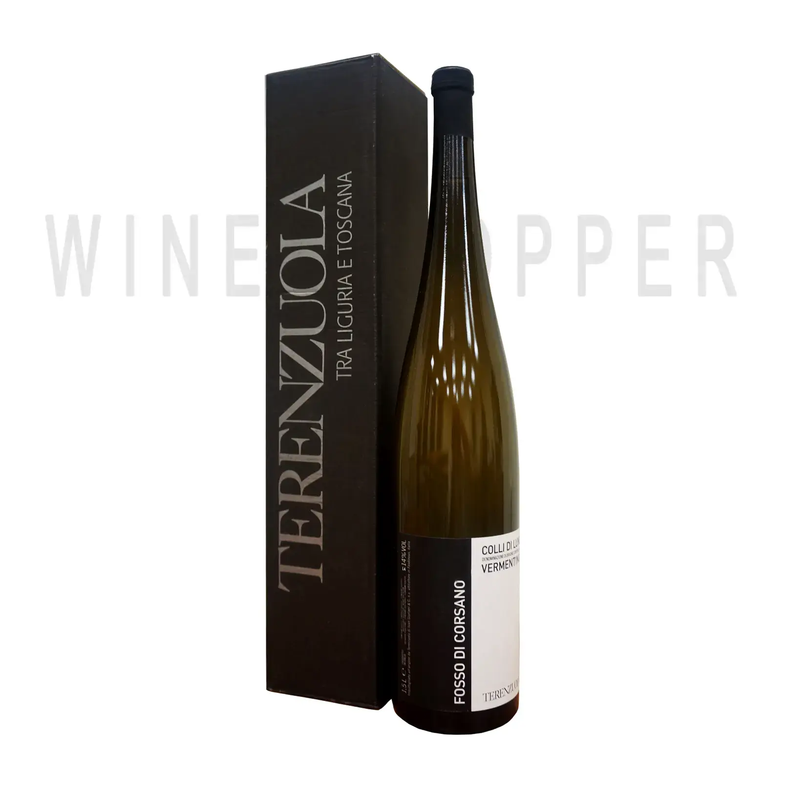 Вино Terenzuola, Fosso di Corsano Vermentino, Colli di Luni DOC, 2019, gift box 2019 1.5 л