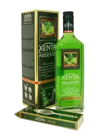 Абсент Xenta в подарочной упаковке с ложкой 0.7 л