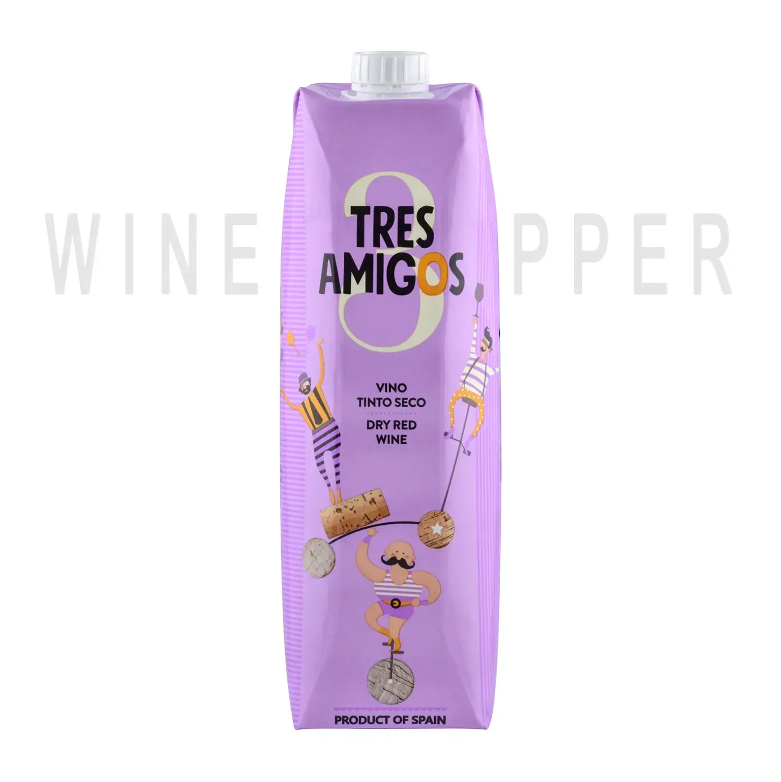 Вино Tres Amigos Tinto Seco, Tetra Prism 1 л