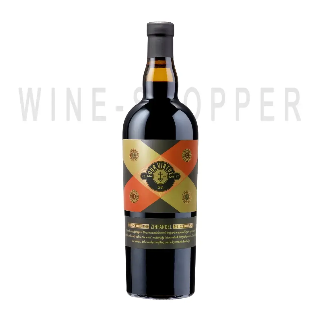 Вино Four Virtues Zinfandel 2017 0.75 л