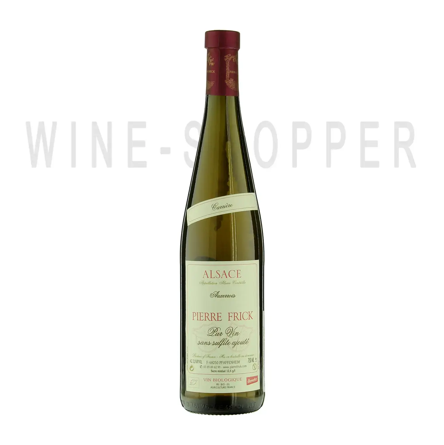 Вино Pierre Frick Auxerrois Carriere Alsace AOC, 2018 (Pur Vin Sans Sulfite Ajoute) 0.75 л