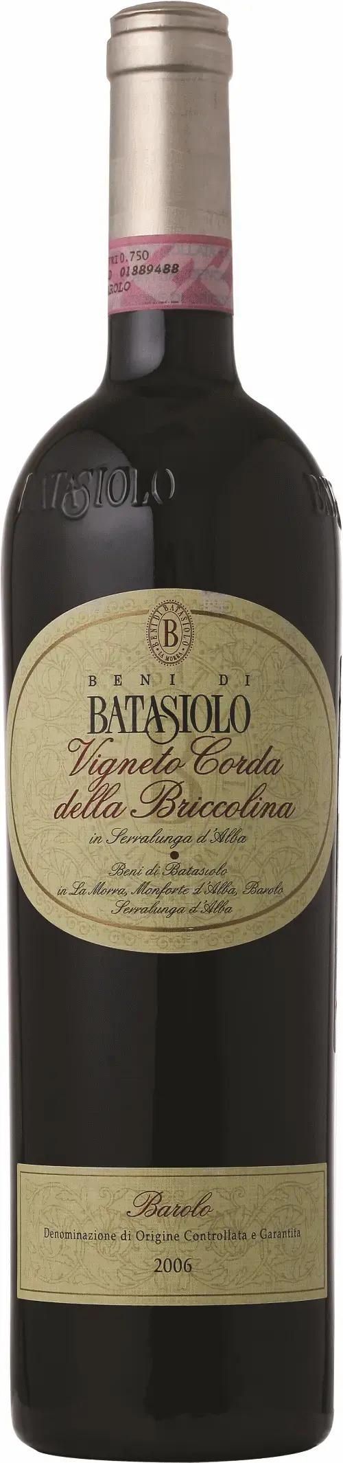 Вино Vigneto Corda della Briccolina DOCG 2006 0.75 л