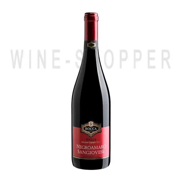Вино Rocca Negroamaro Sangiovese Puglia IGT 2020 2020 0.75 л