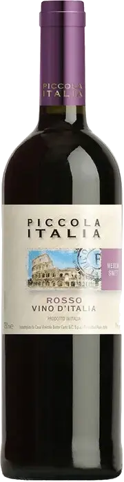 Вино Piccola Italia Rosso Medium-Sweet, 2021, 0.75 л