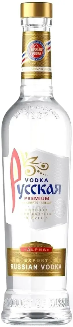 Водка Русская на Спирте Альфа, 0.5 л