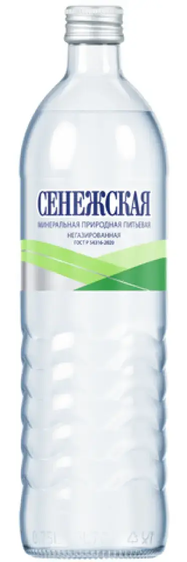  минеральная Сенежская негазированная, в стеклянной бутылке, 0.75 л