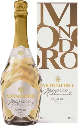 Игристое вино Mondoro Prosecco DOC Millesimato, gift box, 0.75 л 