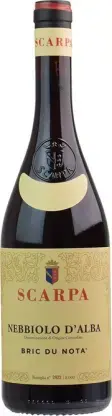 Вино Scarpa Bric du Nota Nebbiolo d'Alba DOC, 2021, 0.75 л