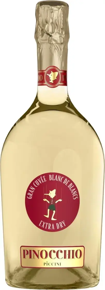 Игристое вино Piccini Pinocchio Gran Cuvee Blanc de Blancs Extra Dry, 2021, 0.75 л