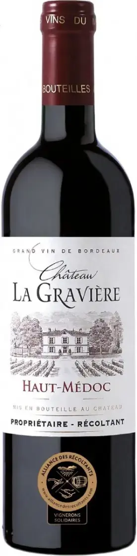 Вино Chateau La Graviere Haut-Medoc AOC, 2023, 0.75 л