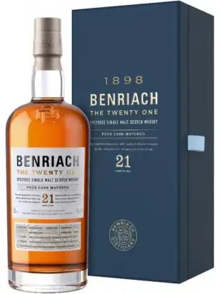 Виски "Benriach" 21 Years Old, gift box, 0.7 л