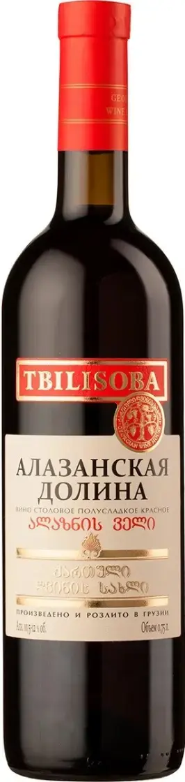 Вино Georgian Wine House Tbilisoba Alazani Valley Red, 0.75 л