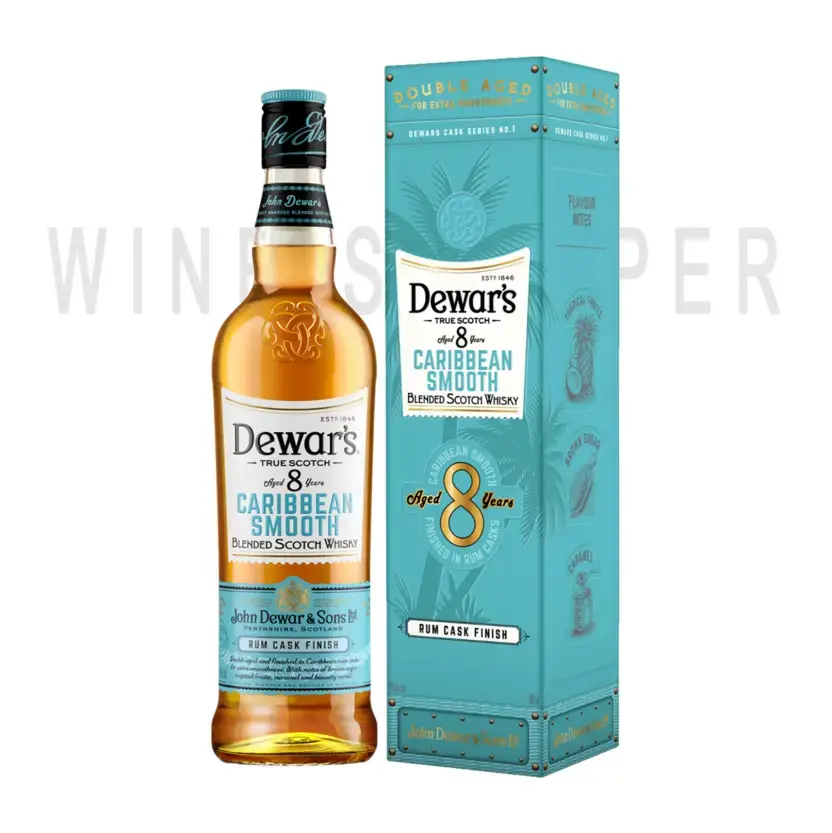 Виски Dewar's Caribbean Smooth 8 Years Old gift box 0.7 л