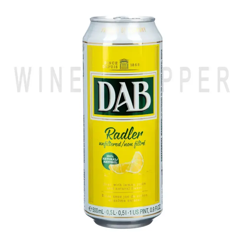 Пиво DAB Radler, in can 0.5 л