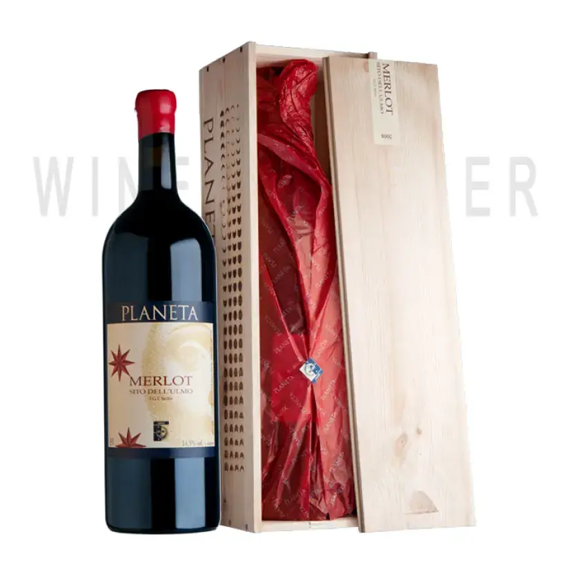 Вино Planeta, Merlot, 2010, wooden box 2010 3 л